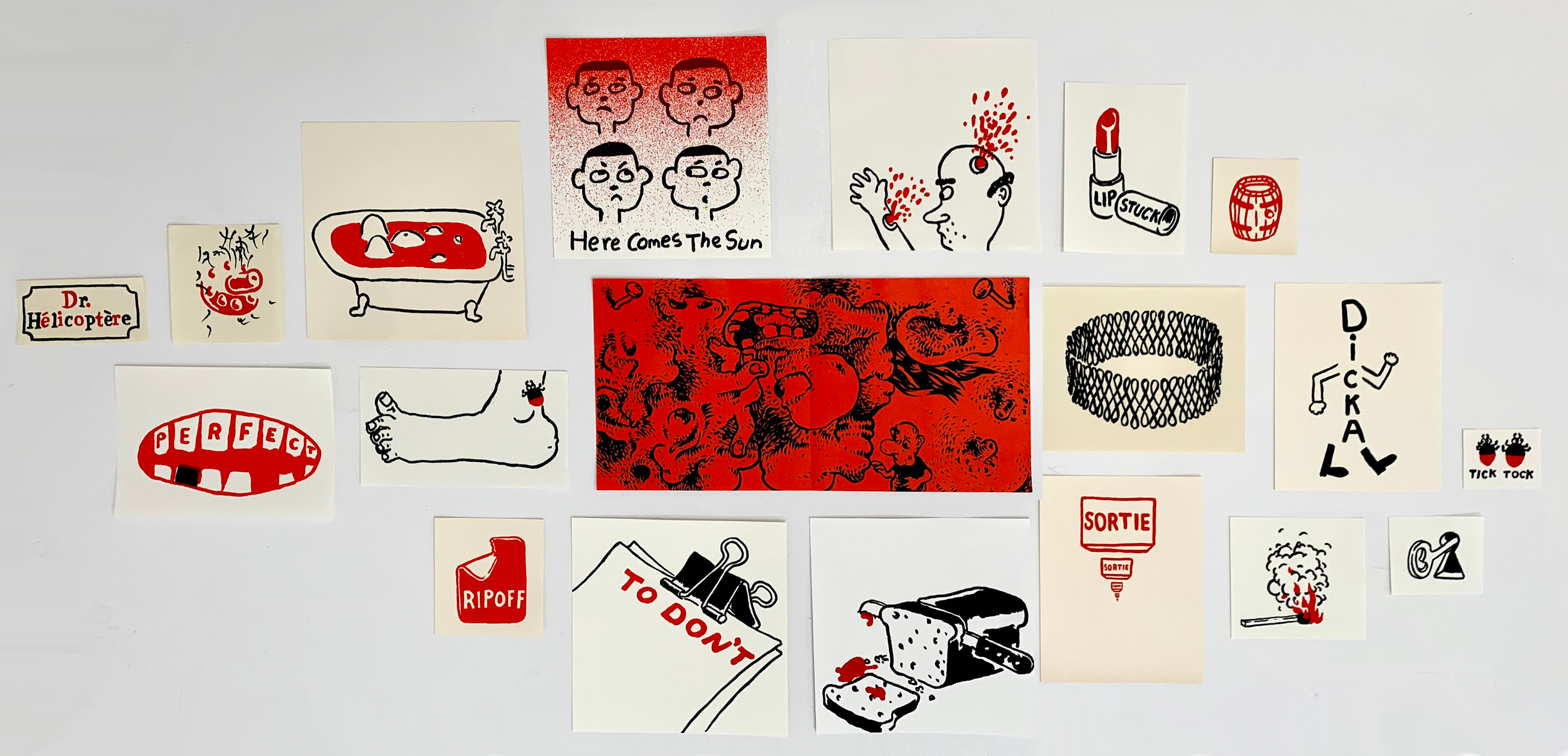 Oeuvre de Adrian Norvid - Pochette de 19 estampes